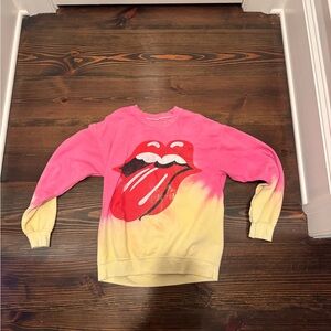 The rolling stones tie-die sweatshirt